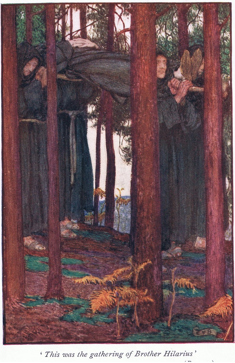 Dit was de bijeenkomst van Broeder Hilarius door Eleanor Fortescue Brickdale