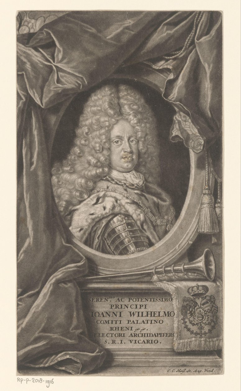 Portret van Johann Wilhelm door Elias Christopf Heiss