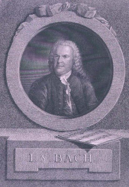 Add 38072 f.5 Johann Sebastian Bach (1685-1750), Duitse componist, gegraveerd door S.G. Kutner door Elias Gottleib (after) Haussmann