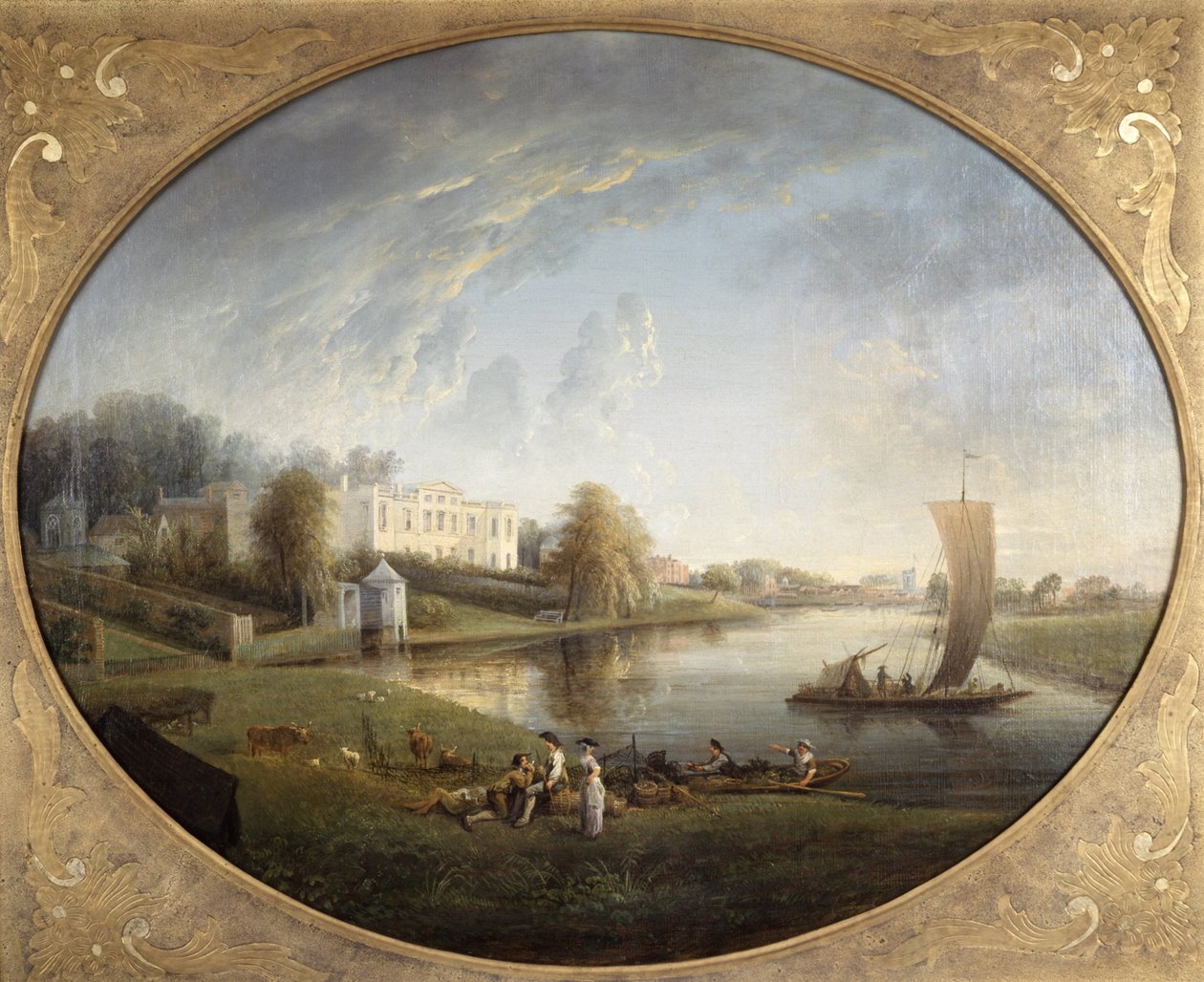 Pope House in Twickenham door Elias Martin