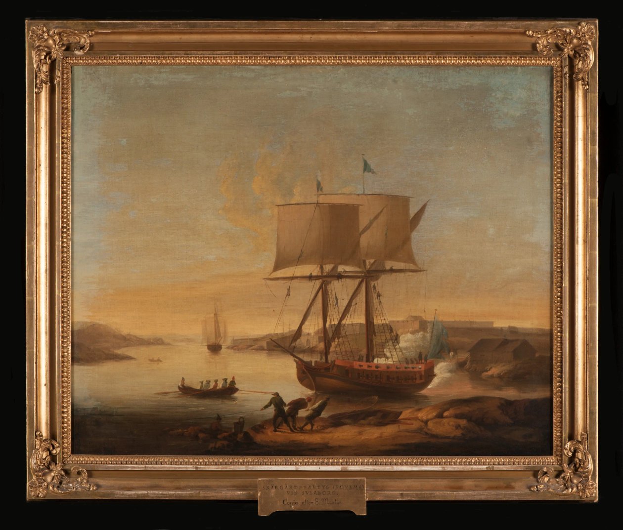 Scherenvaartuig bij Sveaborg door Elias Martin