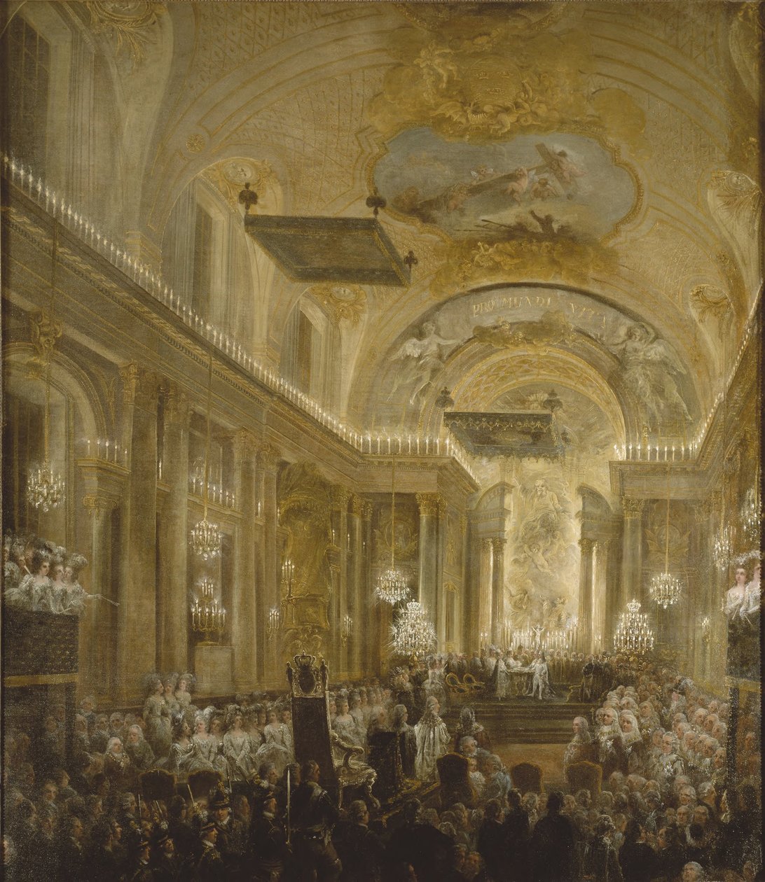 De doop van Karl Gustav, hertog van Småland door Elias Martin
