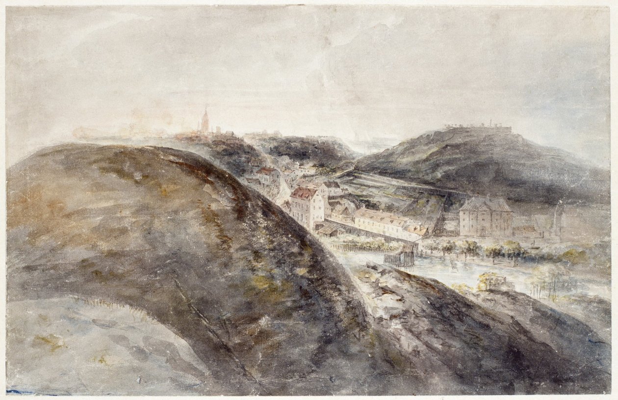 Uitzicht op Södermalm door Elias Martin