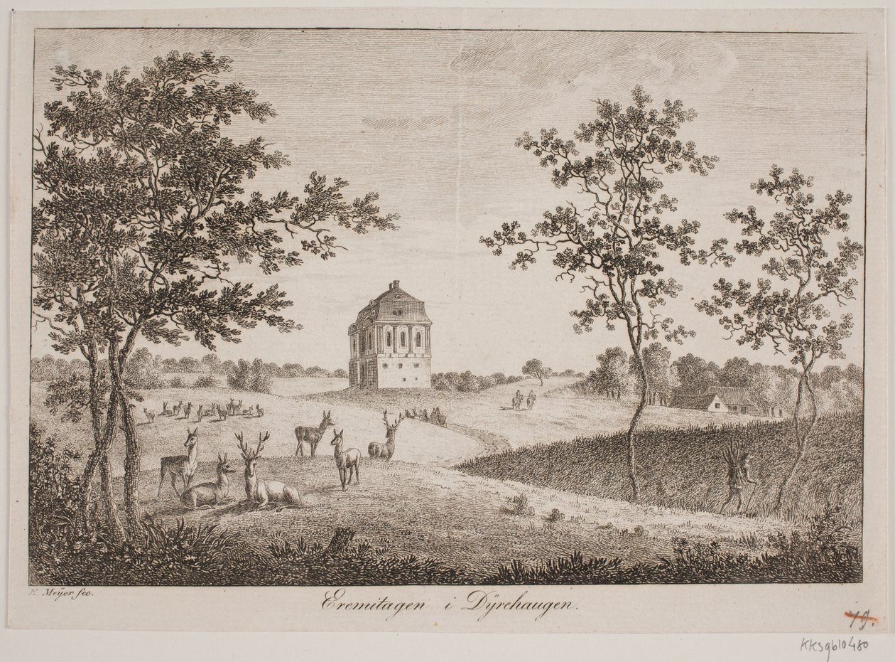 De Hermitage in Dyrehaven door Elias Meyer