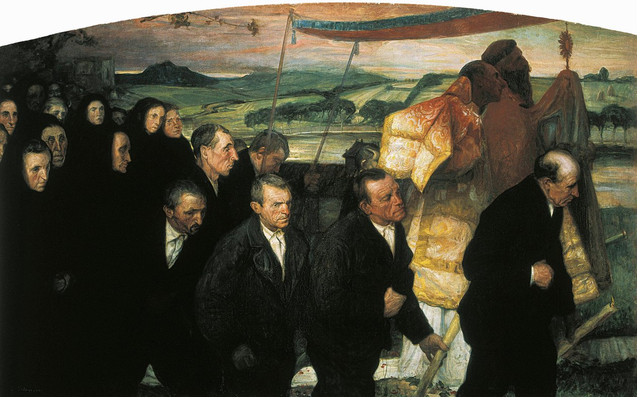 De processie van het Corpus in Lezo door Elias Salaverria Inchaurrandieta