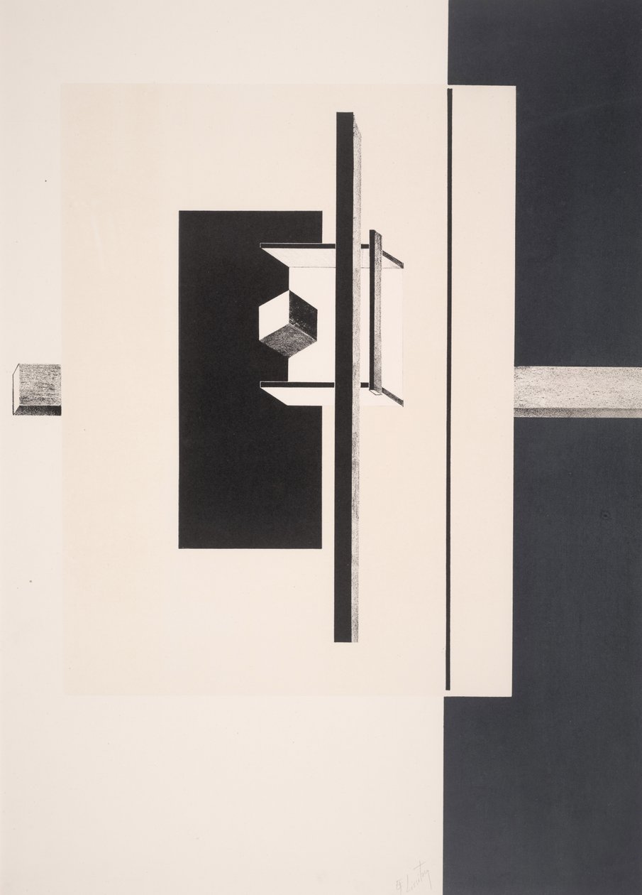 Zonder Titel door Eliezer Markowich Lissitzky