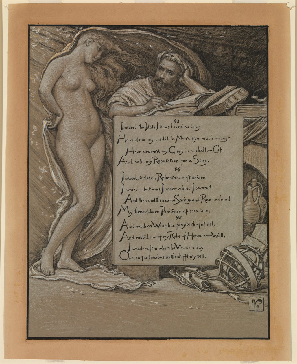 (Illustratie voor Rubáiyát van Omar Khayyám) Lente door Elihu Vedder