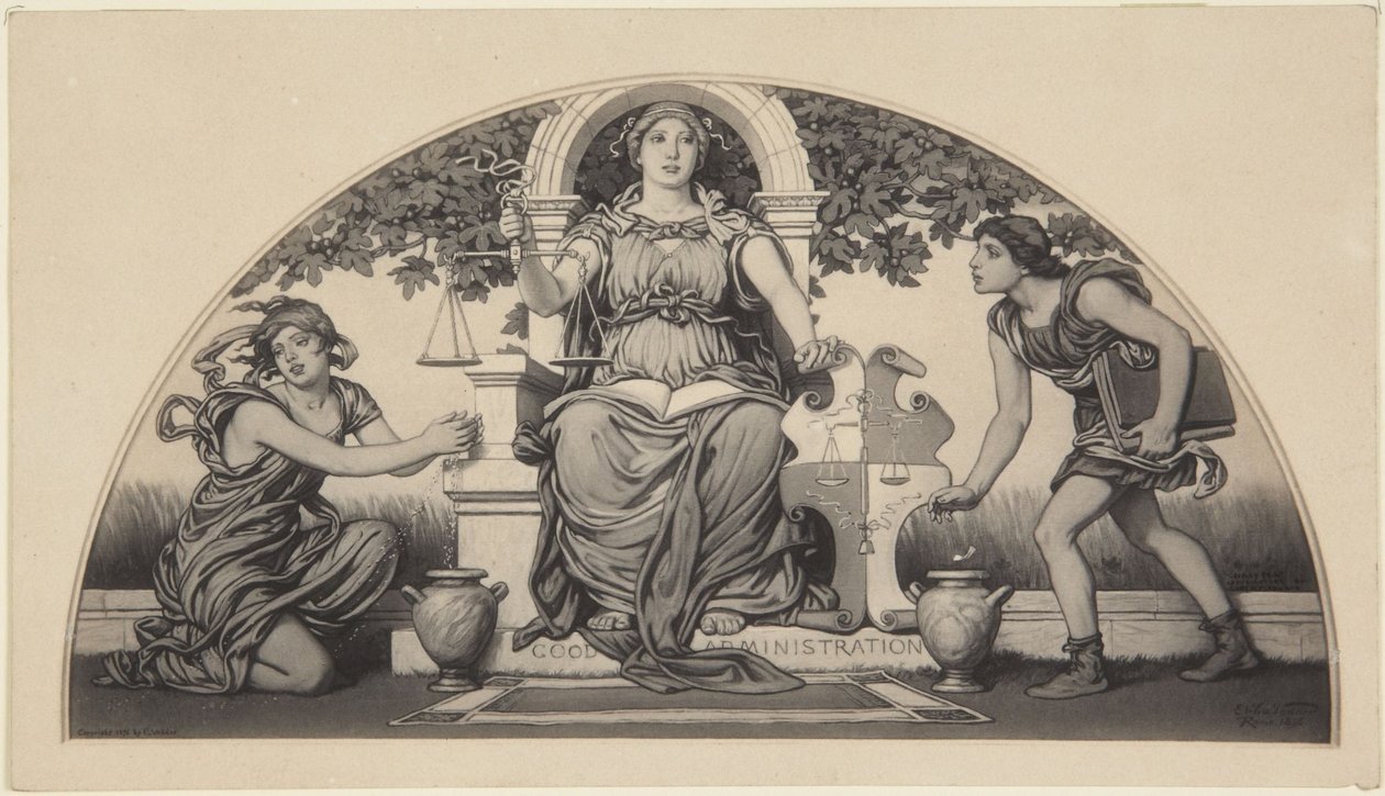 Goed bestuur door Elihu Vedder