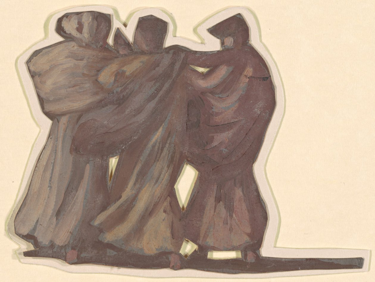 Studie voor Griekse Meisjes die Baden, c. 1872 door Elihu Vedder