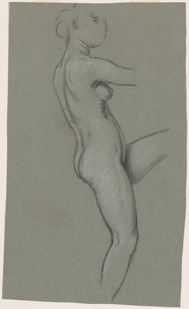 Studie voor "De Schikgodinnen die de Sterren Verzamelen" door Elihu Vedder