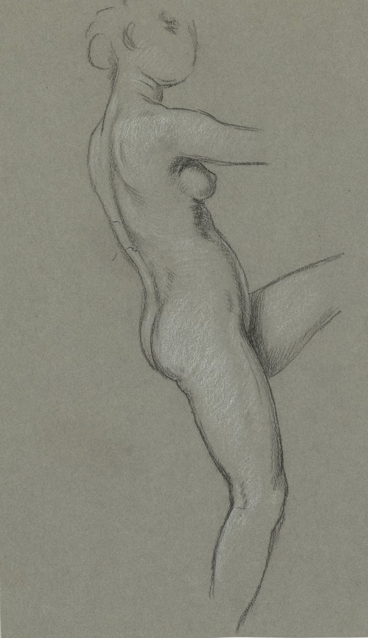 Studie voor De Schikgodinnen die de Sterren Verzamelen, 1884-1887 door Elihu Vedder