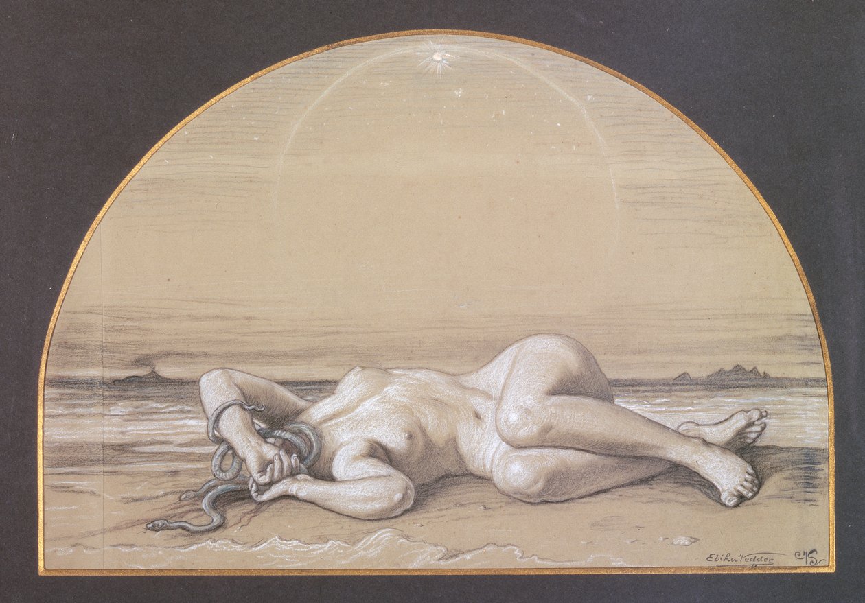 De Dode Medusa door Elihu Vedder