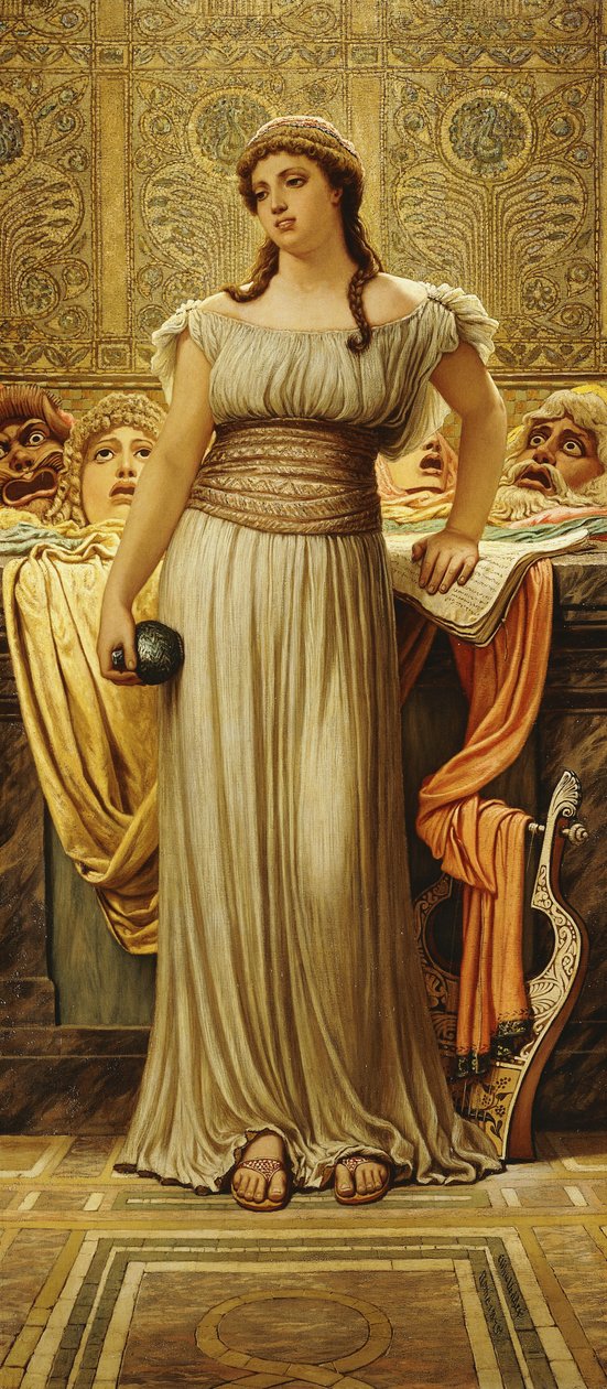 De dochter van de Griekse acteur, 1875 door Elihu Vedder