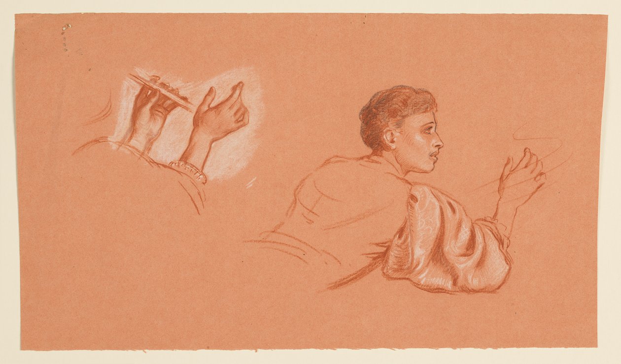Studies van Gekostumeerde Mannelijke Figuren door Elihu Vedder