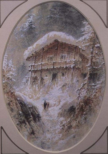 Chalet bij Grindelwald door Elijah Walton