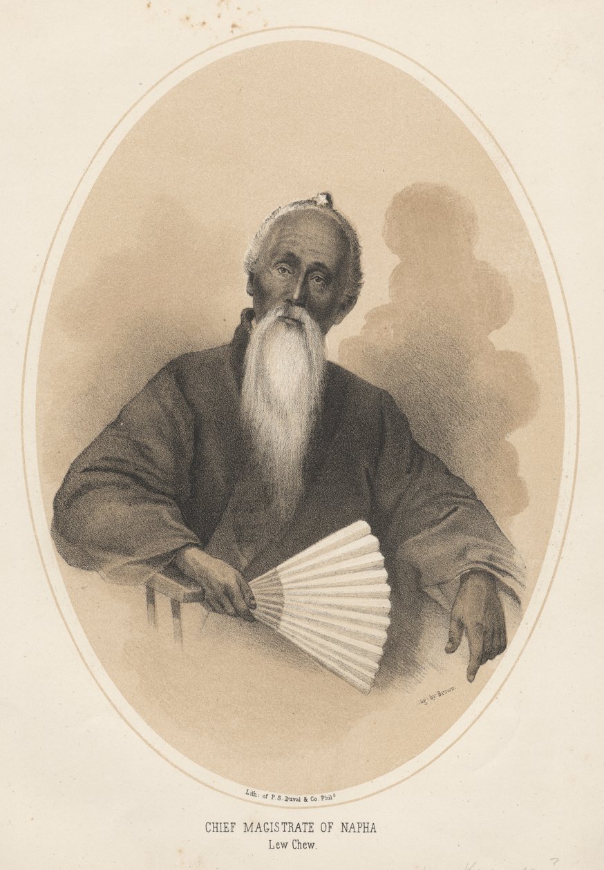 Hoofdmagiistraat van Napha, Lew Chew, 1855 door Eliphalet Brown