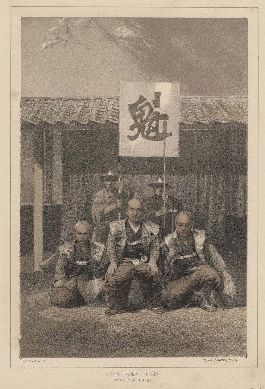 Kura-Kawa-Kahai, Prefect van Simoda, 1855 door Eliphalet Brown