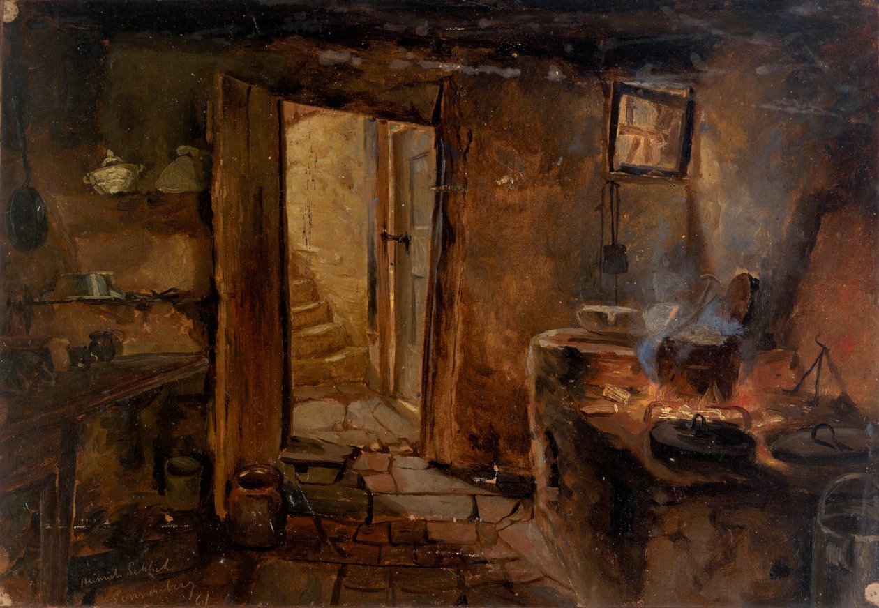 Interieur van een Keuken door Eliphalet Frazer Andrews