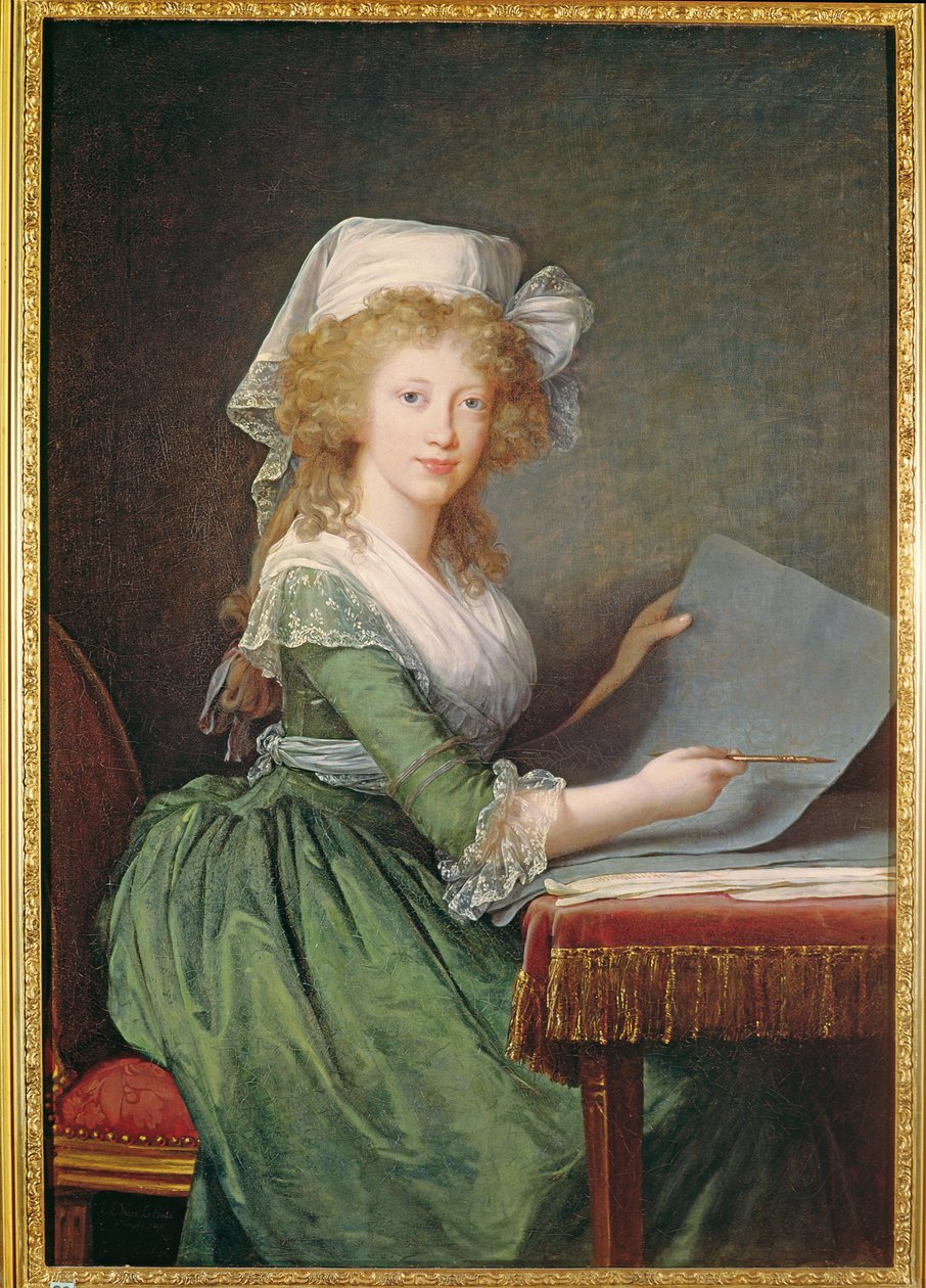 Marie-Louise van Bourbon-Sicilië (1773-1802) 1790 door Elisabeth Louise Vigee Lebrun