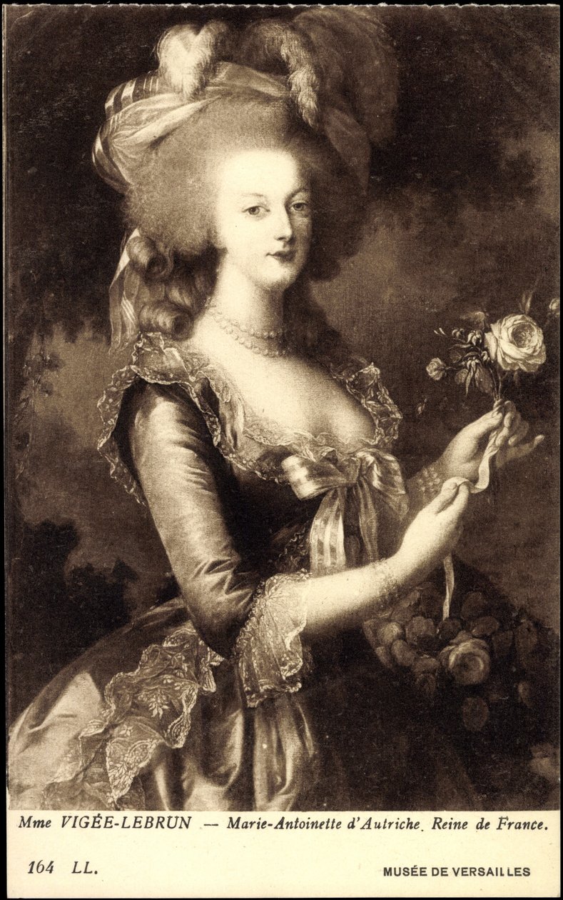 Portret van koningin Marie Antoinette (1755-1793) door Elisabeth Louise (after) Vigee Lebrun