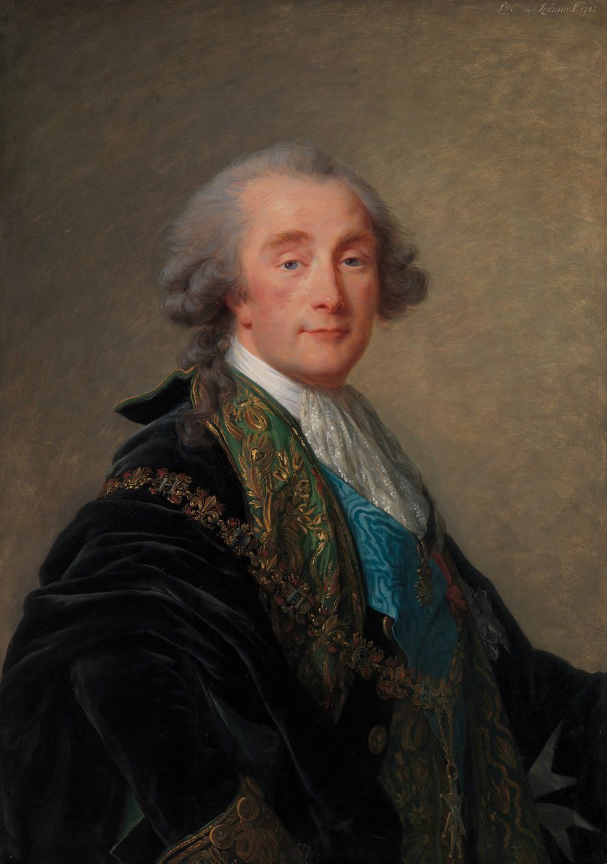 Alexandre Charles Emmanuel de Crussol-Florensac 1743-1815, 1787 door Elisabeth Louise Vigee Lebrun