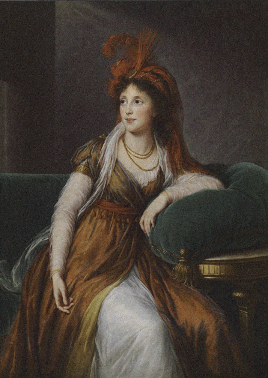 Gravin Anna Alexandrovna Golitsyna, geboren Prinses Bagrationi-Gruzinskaya 1763-1842, 1797 door Elisabeth Louise Vigee Lebrun