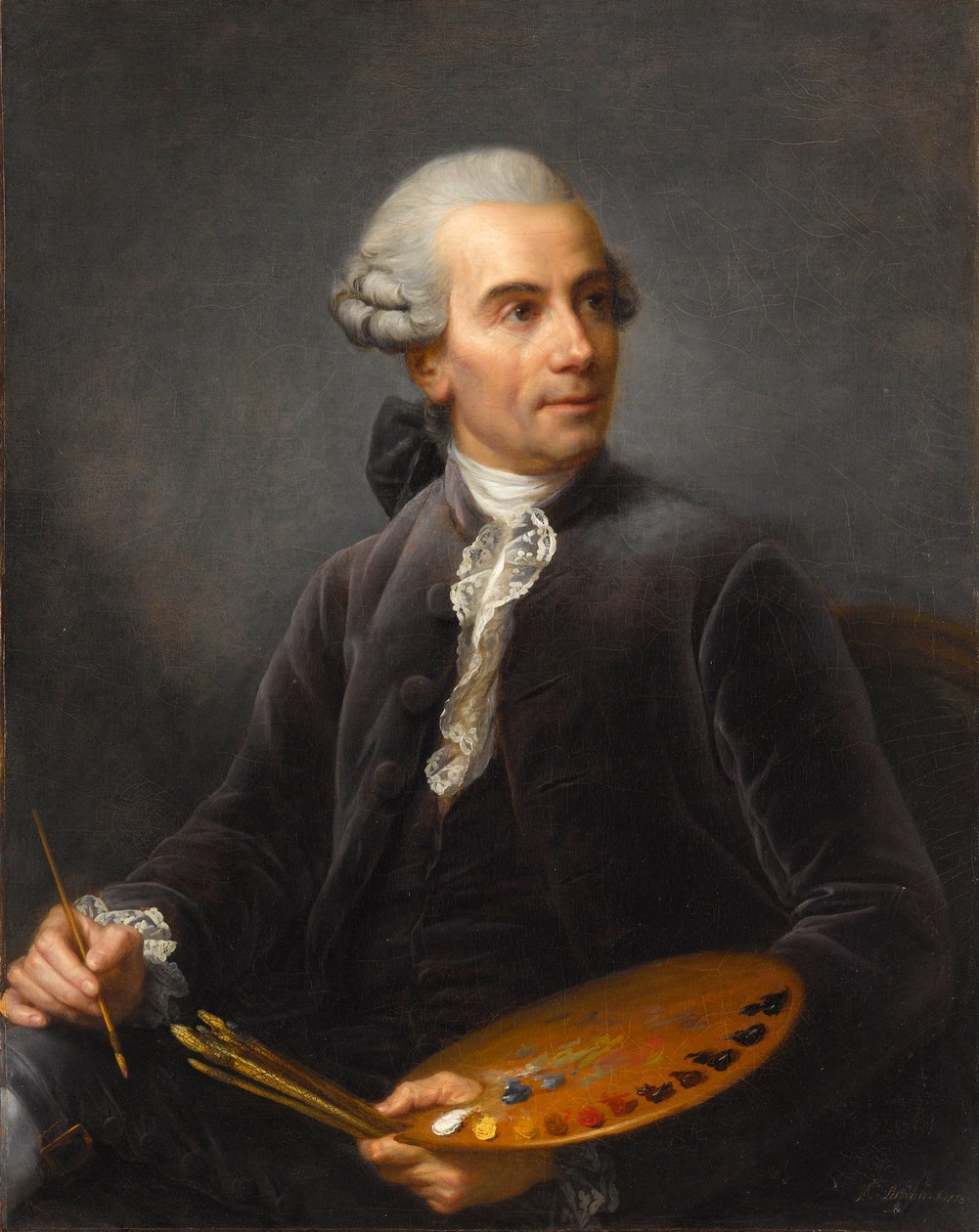 Portret van Joseph Vernet 1719-1789 door Elisabeth Louise Vigee Lebrun
