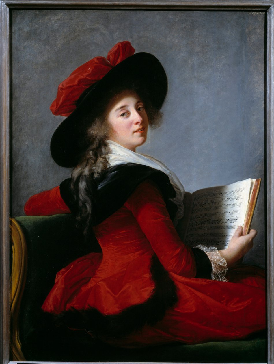 Portret van de barones van Crussol door Elisabeth Louise Vigee Lebrun
