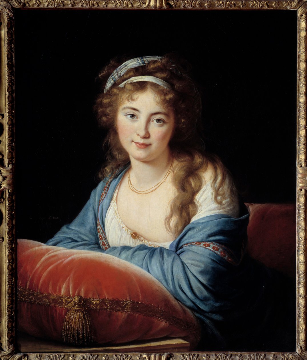 Portret van de Gravin Catherine Vassilievna Skavronskaia (1761-1829) Dame van Eer van Catharina II van Rusland door Elisabeth Louise Vigee Lebrun