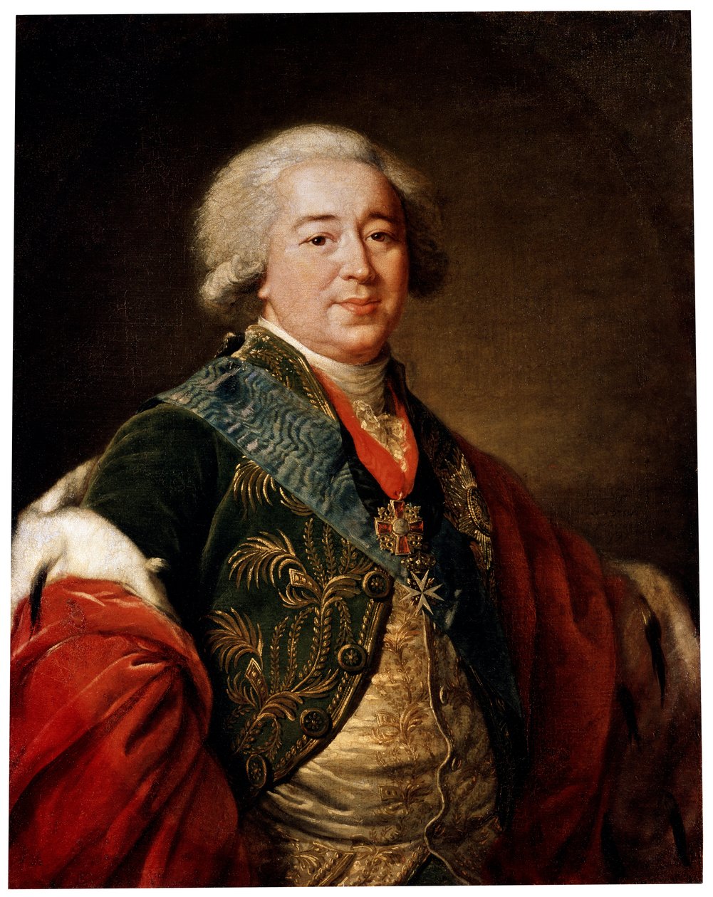 Portret van vicekanselier prins Alexander Kurakin door Elisabeth Louise Vigee Lebrun