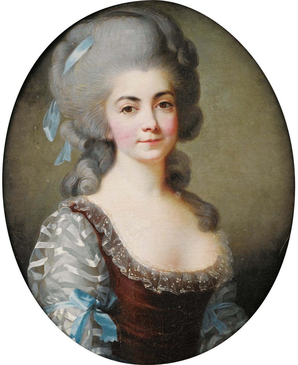 Portret van de operazangeres Antoinette Saint-Huberty 1756-1812, ca. 1780 door Elisabeth Louise Vigee Lebrun