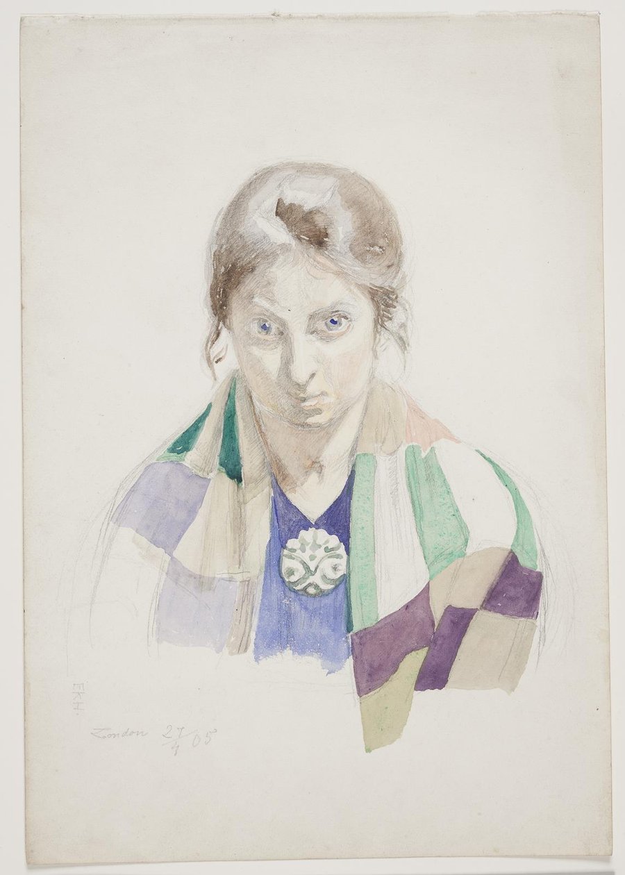 Portret van Olivia Holm-Møller door Elise Konstantin Hansen