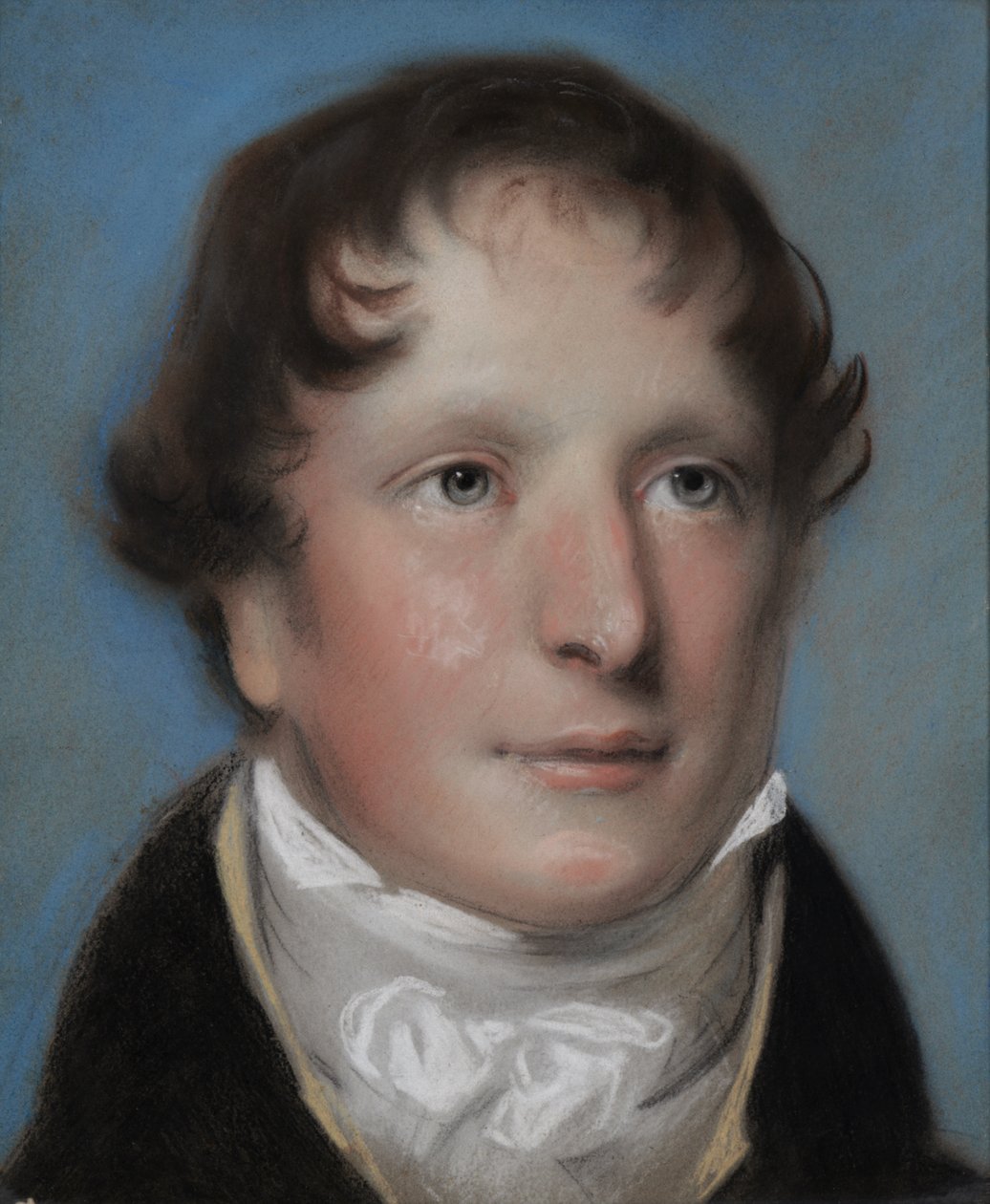 Edward Pretty, eerste conservator van het Maidstone Museum door Eliza Anne Drummond