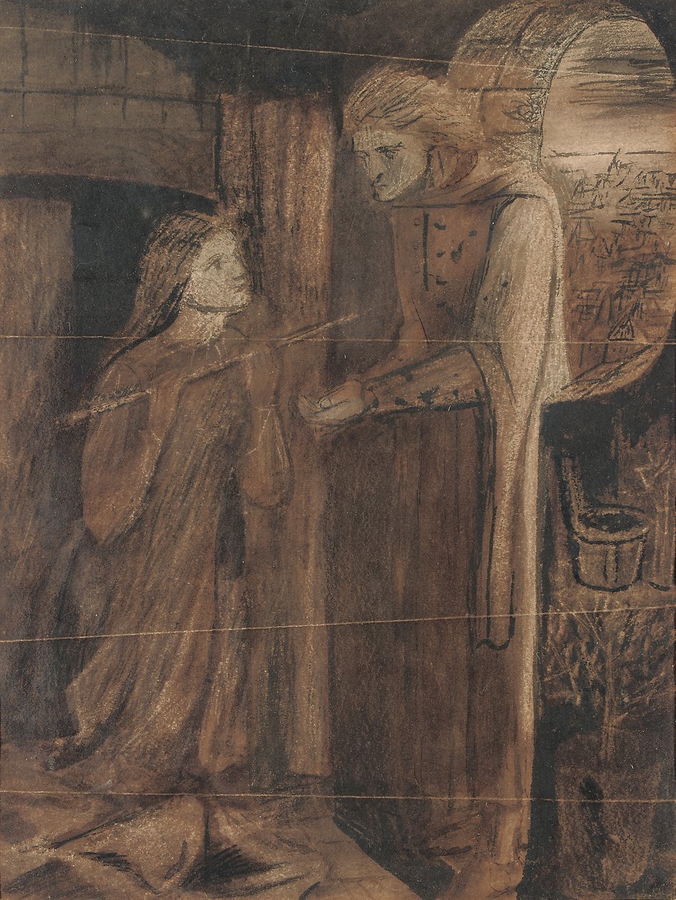 Clerk Saunders door Elizabeth Eleanor Siddal