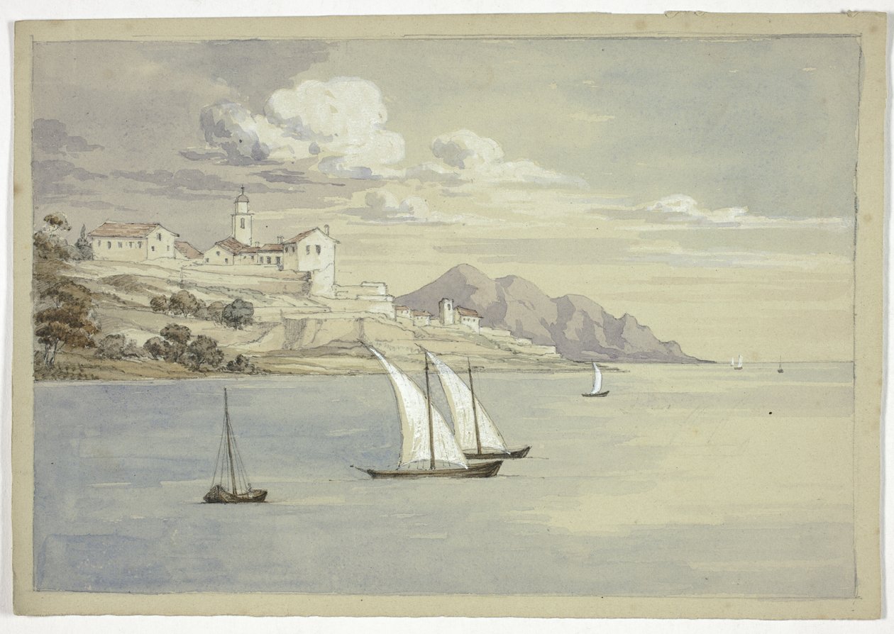 Portofino vanaf de Zee, Genua door Elizabeth Murray