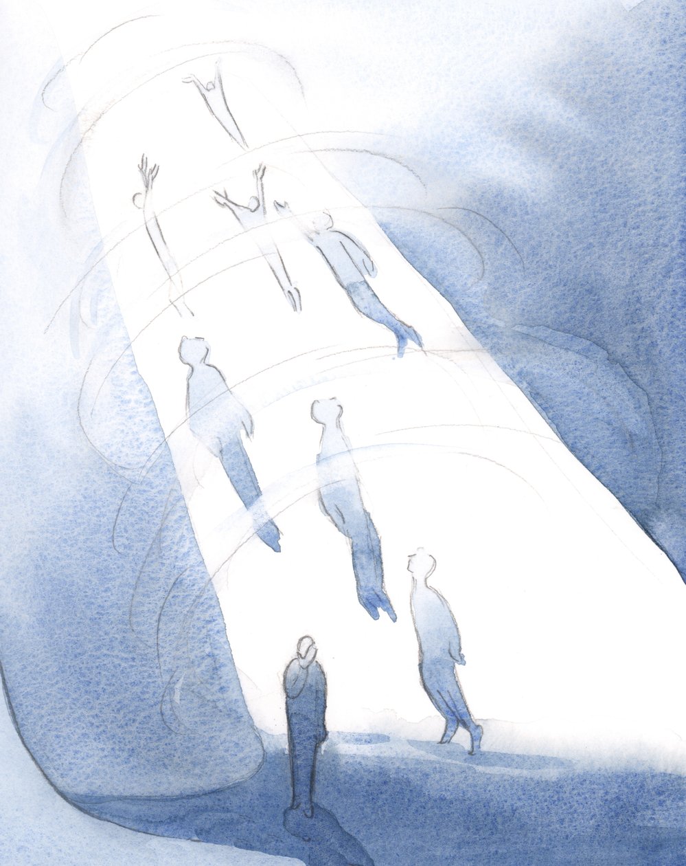 God trekt na de dood degenen in Zijn gelukzaligheid die de helderheid van glorie kunnen verdragen, terwijl degenen die nog steeds verteerd worden door schaamte beneden wachten door Elizabeth Wang
