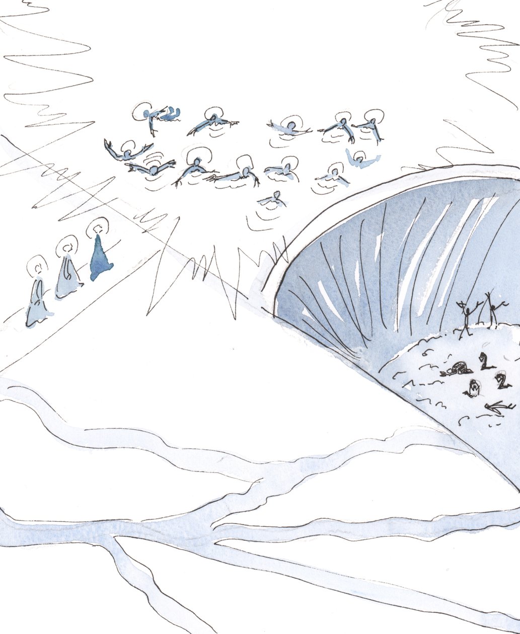 De hemel wordt gevonden door degenen die het pad volgen naar de rivier van levend water die de Godheid is door Elizabeth Wang