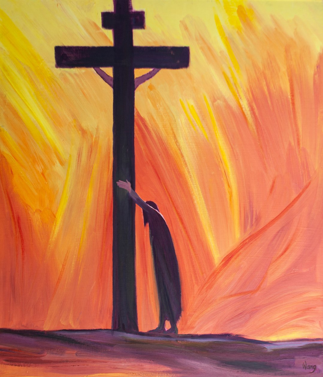 Als ons lijden het moeilijk maakt om te bidden, kunnen we eenvoudig leunen op het kruis, dicht bij Christus, rustend in Hem, en geduldig onze moeilijkheden verdragen door Elizabeth Wang