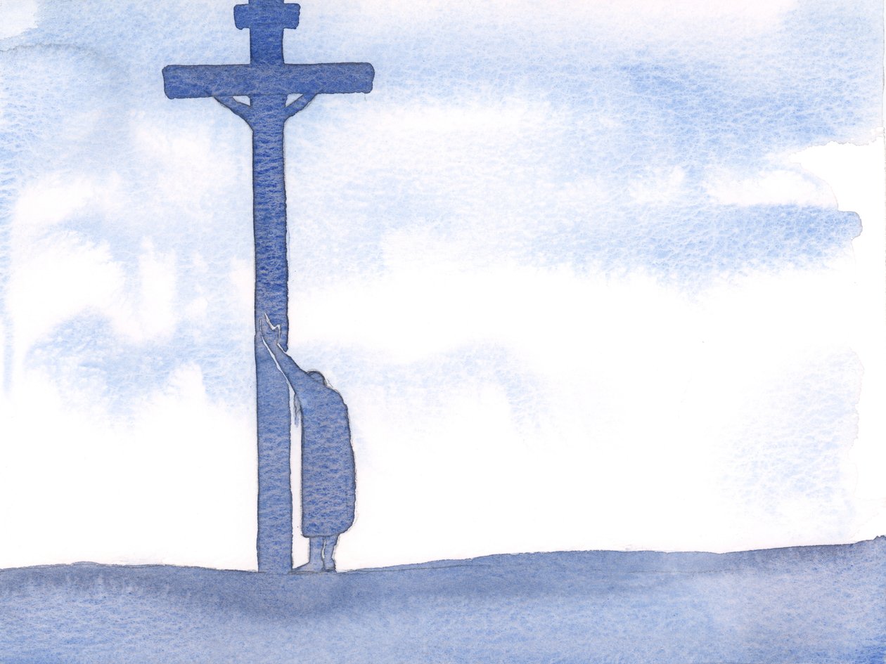 Als onze lijden het moeilijk maken om te bidden, kunnen we eenvoudig op het Kruis leunen, dicht bij Christus, rustend in Hem, en geduldig onze moeilijkheden verdragen door Elizabeth Wang