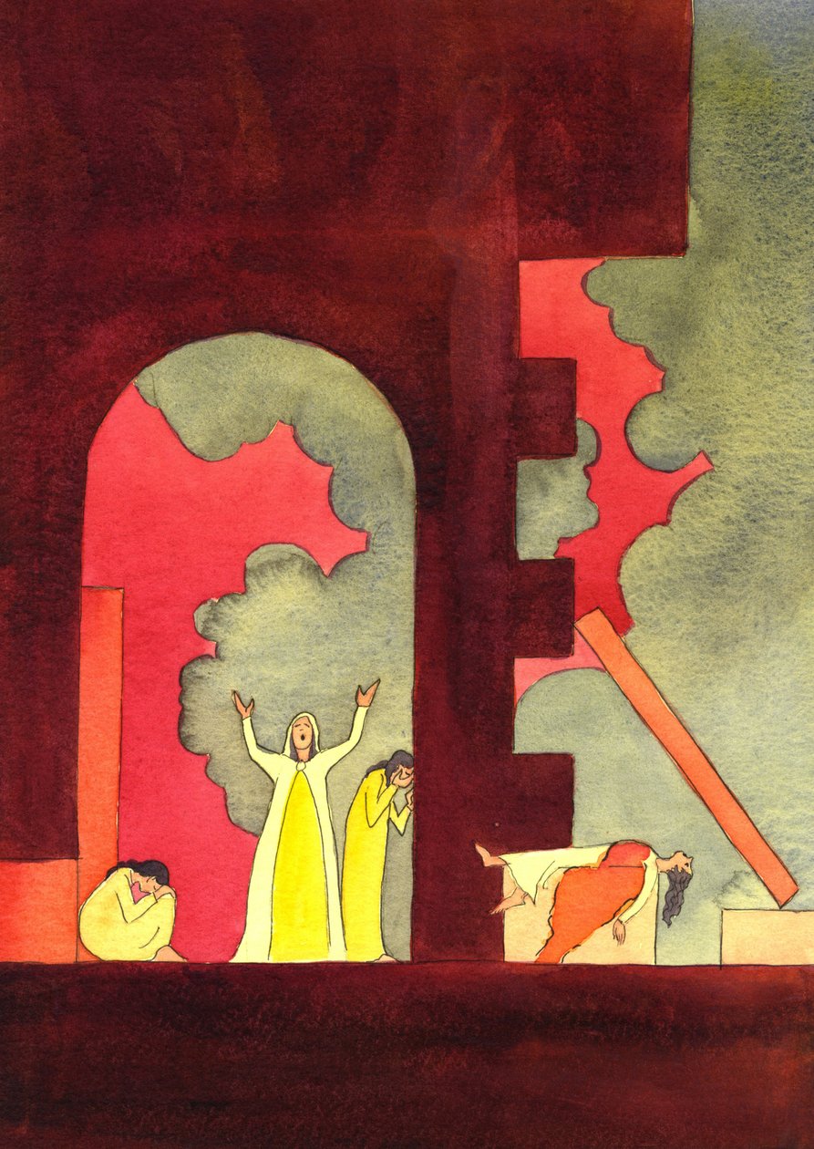 Vele jaren voordat Christus werd geboren, werd Jeruzalem binnengevallen en de heilige tempel ontwijd en vernietigd, tot afschuw van het volk door Elizabeth Wang