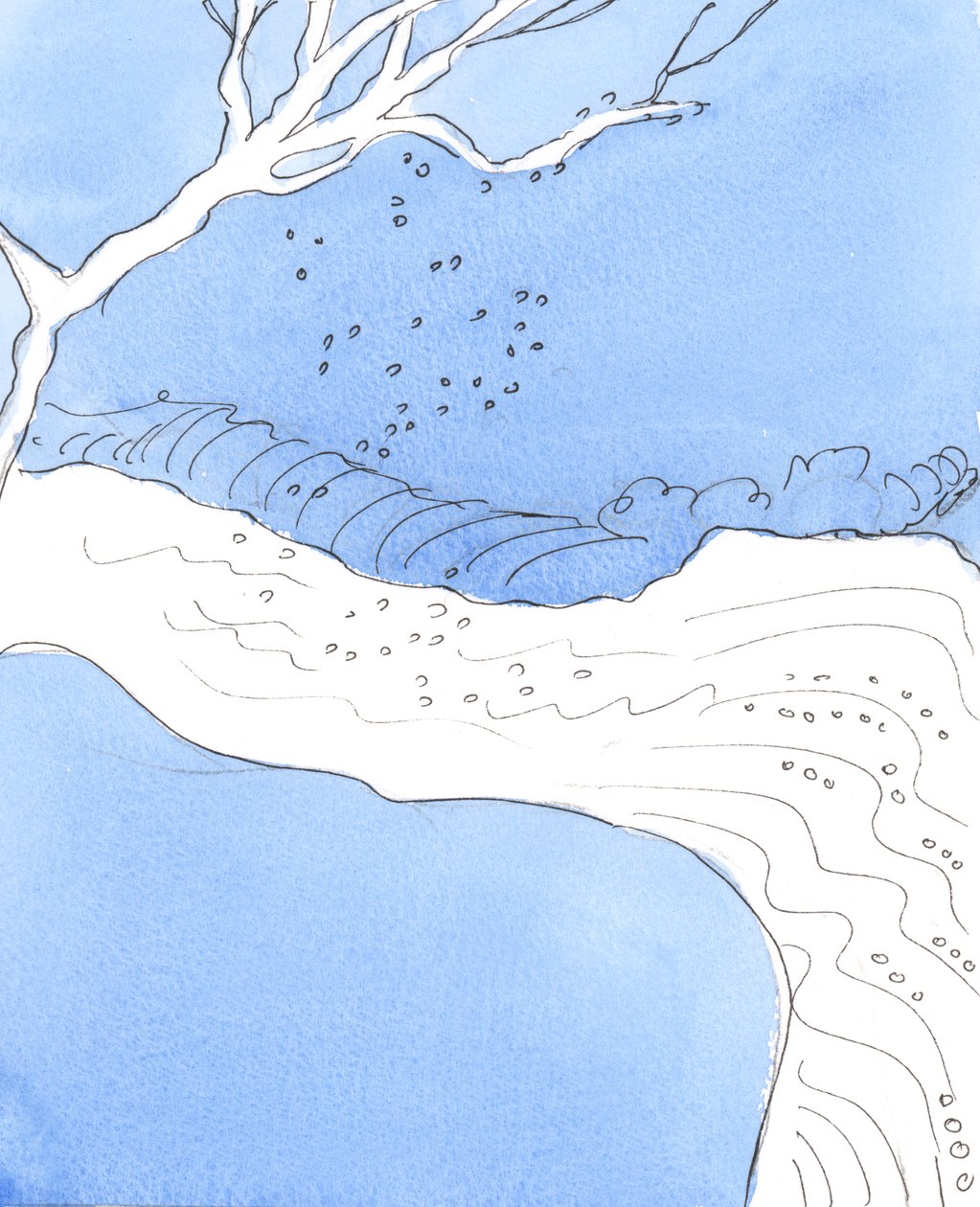 Mensen die doelloos leven zonder duidelijke doelen of toewijding aan wat goed is, zijn als bloemblaadjes die in een rivier vallen, worden meegesleurd door de stroom en uiteindelijk over een waterval worden gespoeld om nooit meer gezien te worden door Elizabeth Wang