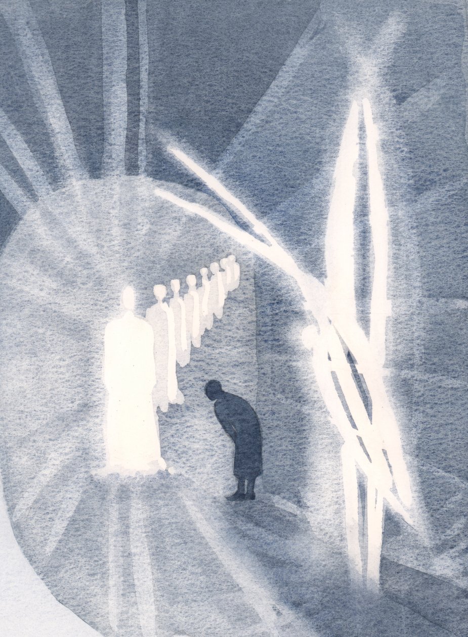 Soms is Christus aanwezig voor de ziel, in Zijn glorie, aanbeden door onze beschermengel. We hoeven alleen maar aanwezig te zijn en te aanbidden door Elizabeth Wang