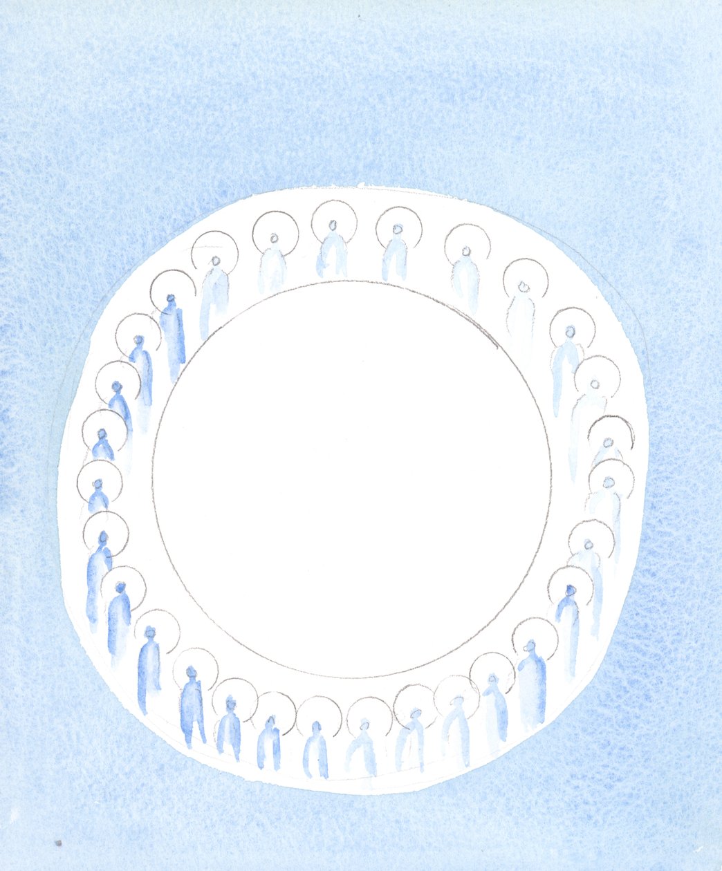 De Drie Goddelijke Personen zijn verenigd en actief in de eenheid van de Godheid, alsof ze in onophoudelijke gemeenschap cirkelen door Elizabeth Wang