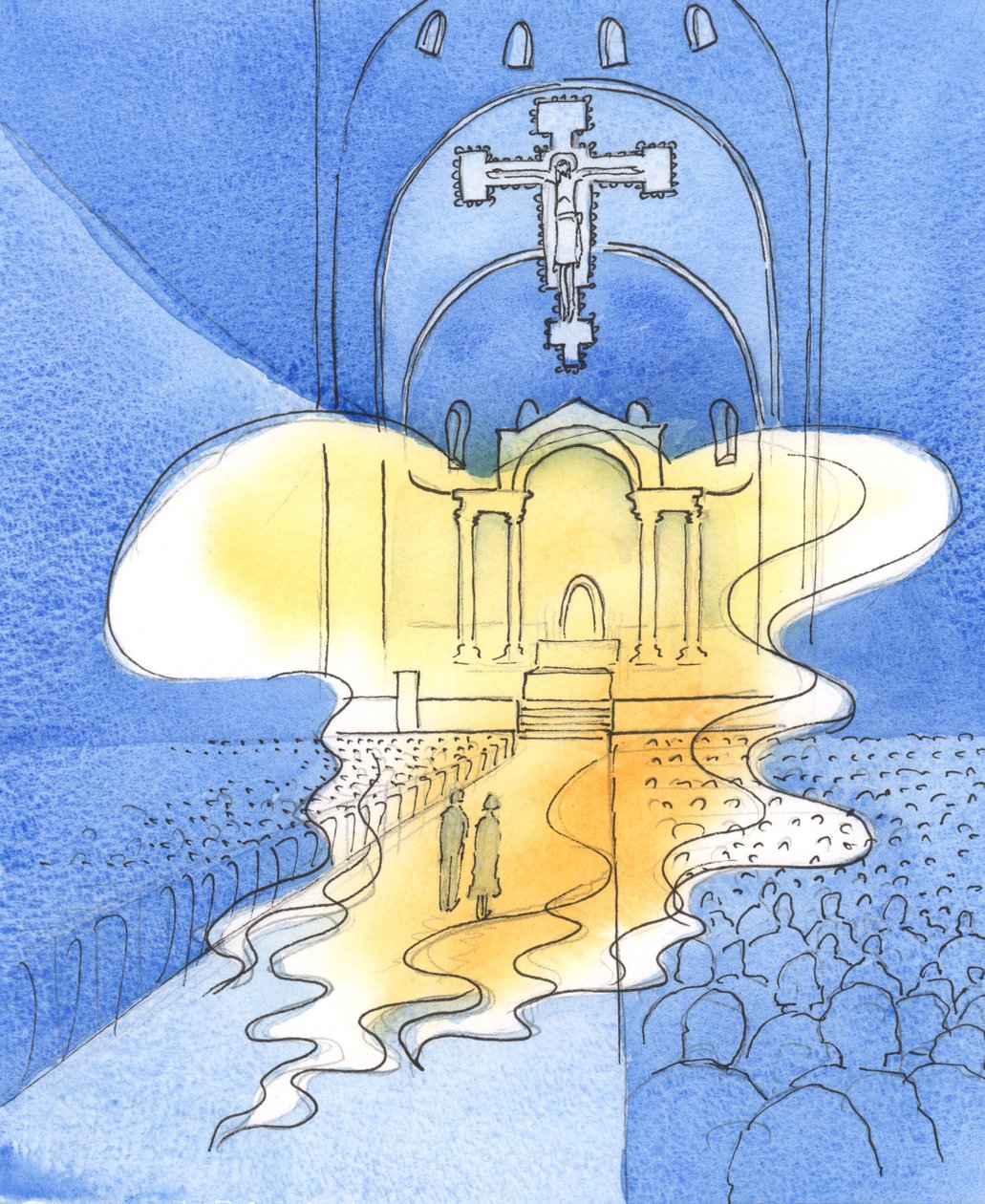 De allerheiligste en majestueuze God die we prijzen tijdens de Mis, door Christus Zijn Zoon, is hier aanwezig door Elizabeth Wang