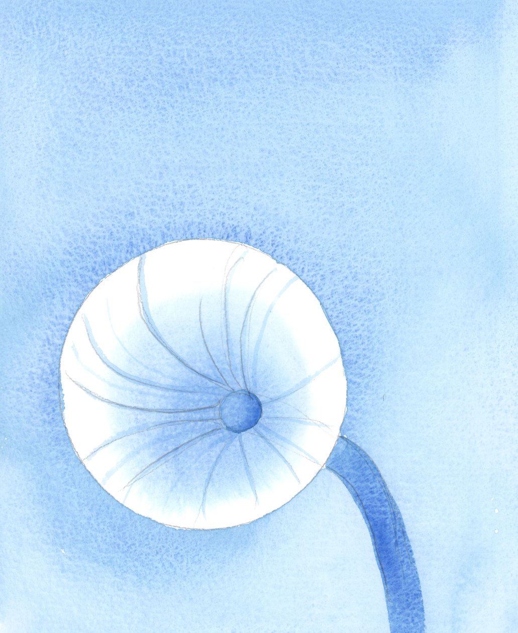 Het voedsel dat God ons ter beschikking stelt moet gezien worden als brandstof voor onze reis op aarde, 2005 (aquarel op papier) door Elizabeth Wang