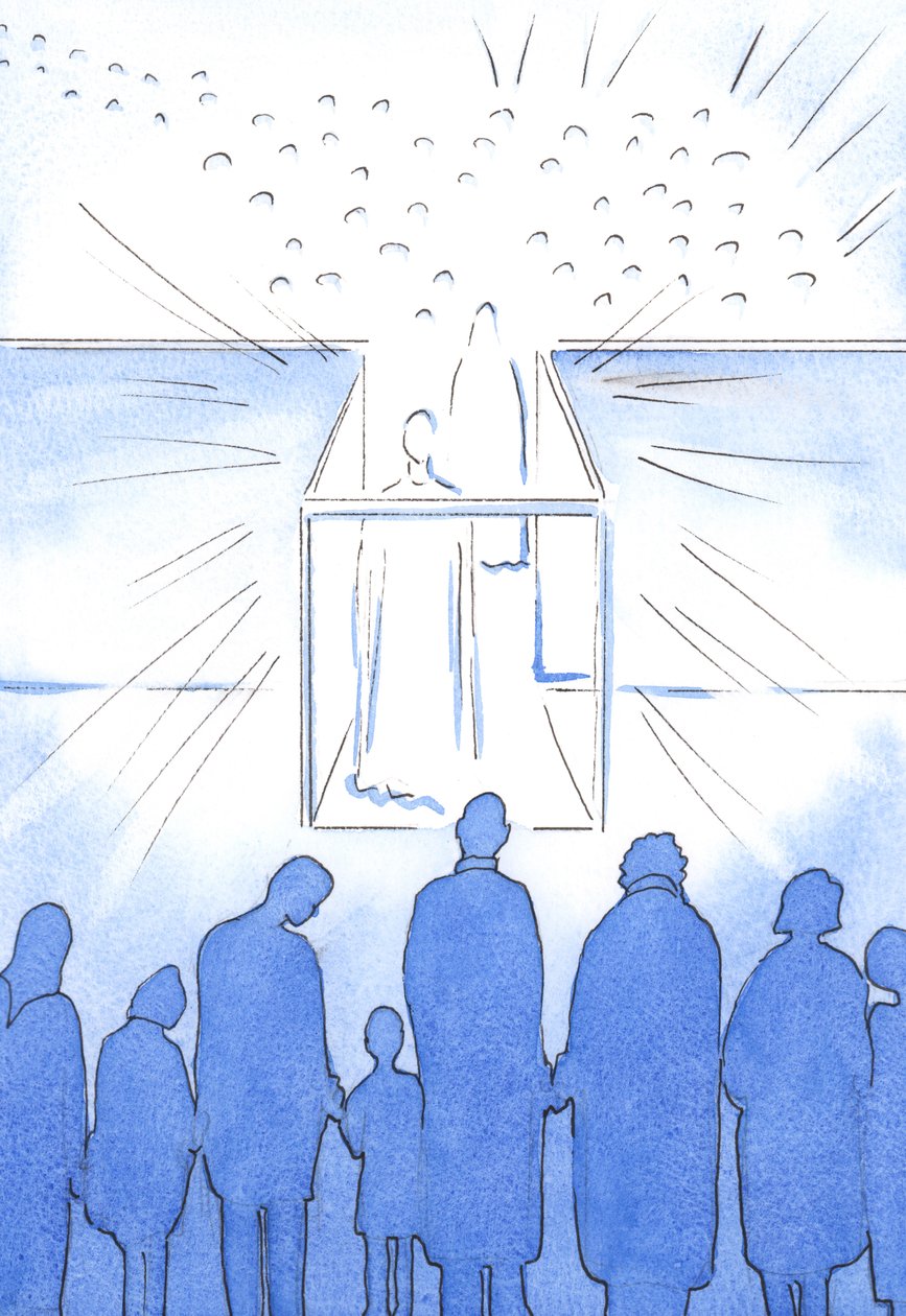 Het tabernakel is als een gang naar de Hemel waar we Christus en zijn heiligen kunnen ontmoeten en ons kunnen voorbereiden op de Hemel aan het einde van het leven door Elizabeth Wang