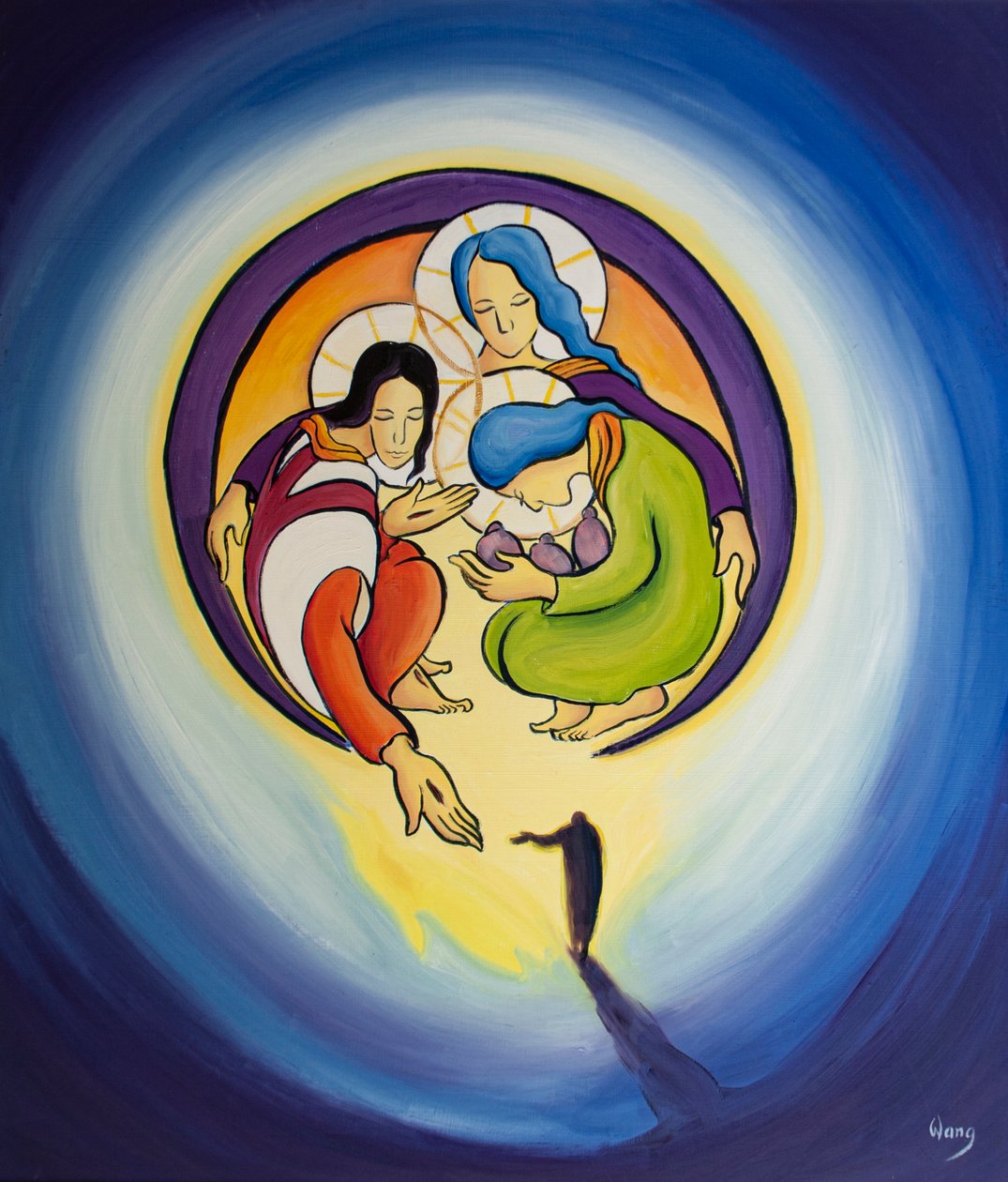 Door berouw en geloof in Christus laten we Hem ons trekken in het hart van de Heilige Drie-eenheid. door Elizabeth Wang