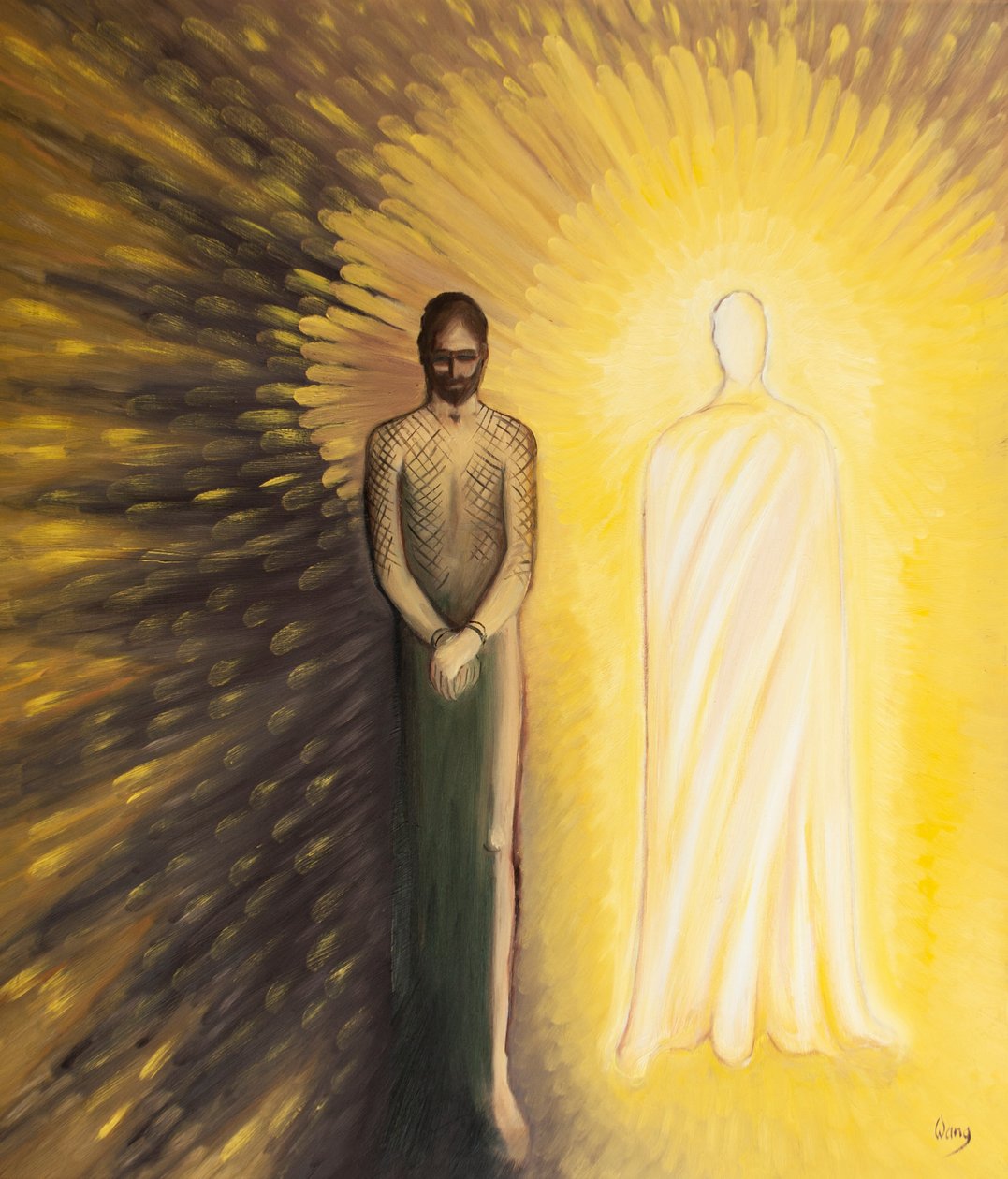 We moeten twee beelden van Christus in gedachten houden: Christus gewond en Christus triomfantelijk. door Elizabeth Wang