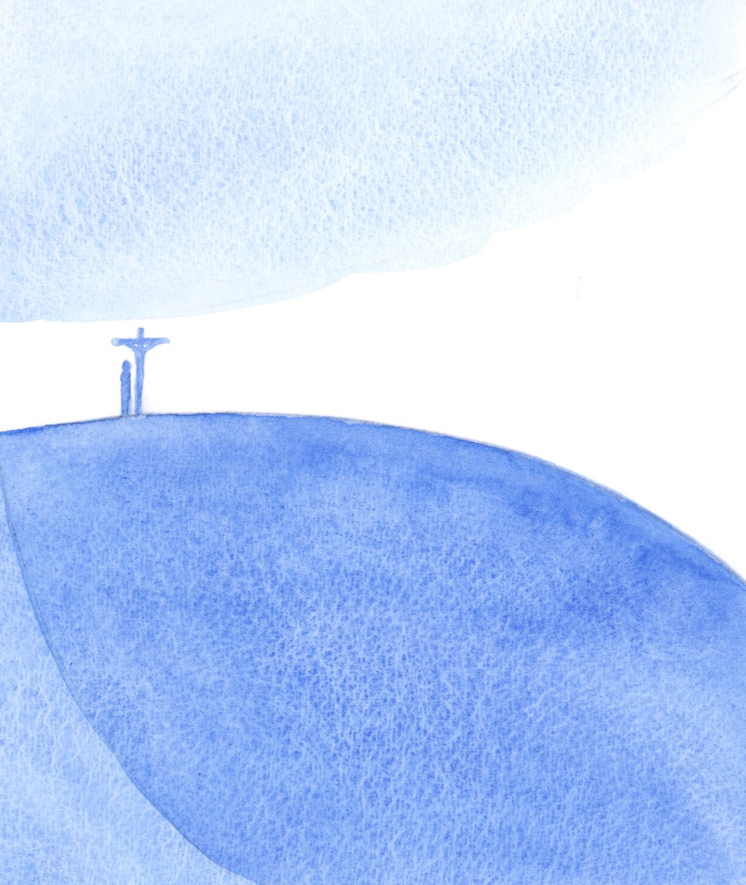 Wij die met Christus bidden (tijdens de Heilige Mis) brengen het offer dat Hij op Golgotha bracht, het offer aanbieden, smekend voor allen door Elizabeth Wang