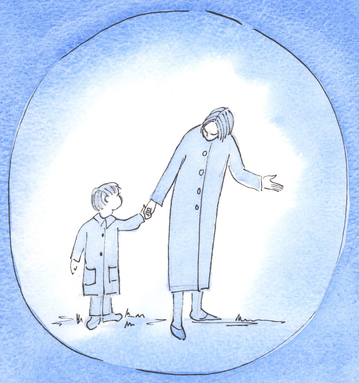 Wanneer we iemand in nood begeleiden en helpen, kunnen we zijn als een moeder die een klein kind leidt, instrueert en aanmoedigt door Elizabeth Wang